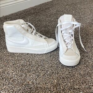 Nike Women's Cream High-Top Sneakers
